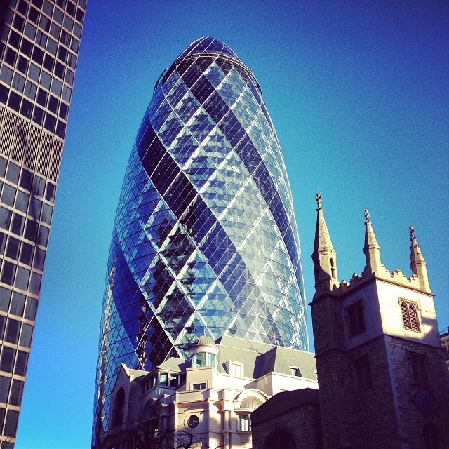 I've been fascinated with this building ever since my first visit to London. The Gherkin (as it's fondly known) is such a glorious structure. I got to the base and toured the art installations that were placed around this area for the 2013-2014 year.