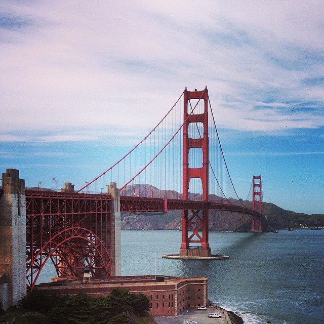 Yes, I am a tourist. And it was my first time seeing the Golden Gate Bridge in person. How could I not take pictures from every angle? I also walked halfway across before getting cold and tired and heading back (I had been up since 5:15am and it was already around 3-4pm when I got to the bridge. I was ready to rest.)
