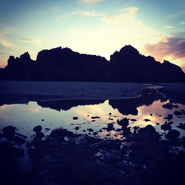 This was on my journey up the California coast, I drove up the Pacific Coast Highway and got to this beach just in time to watch the sunset. The view was glorious.